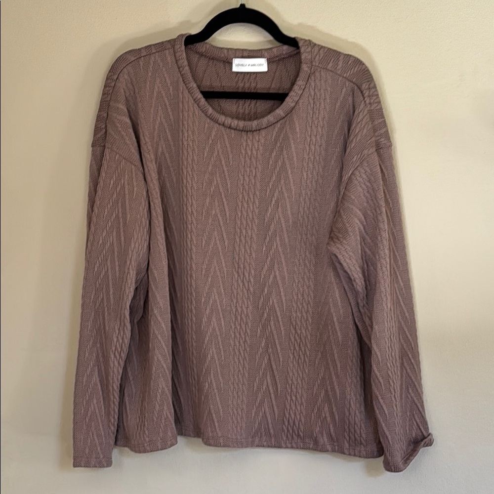 Lovely Melody brown lightweight sweater